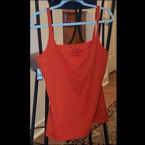 NY & Co Orange Body Shaper Tank with Build-In Shelf Bra XL NWT